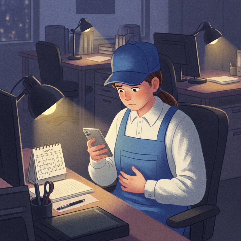 몸이 불편한 직장인의 저녁 시간