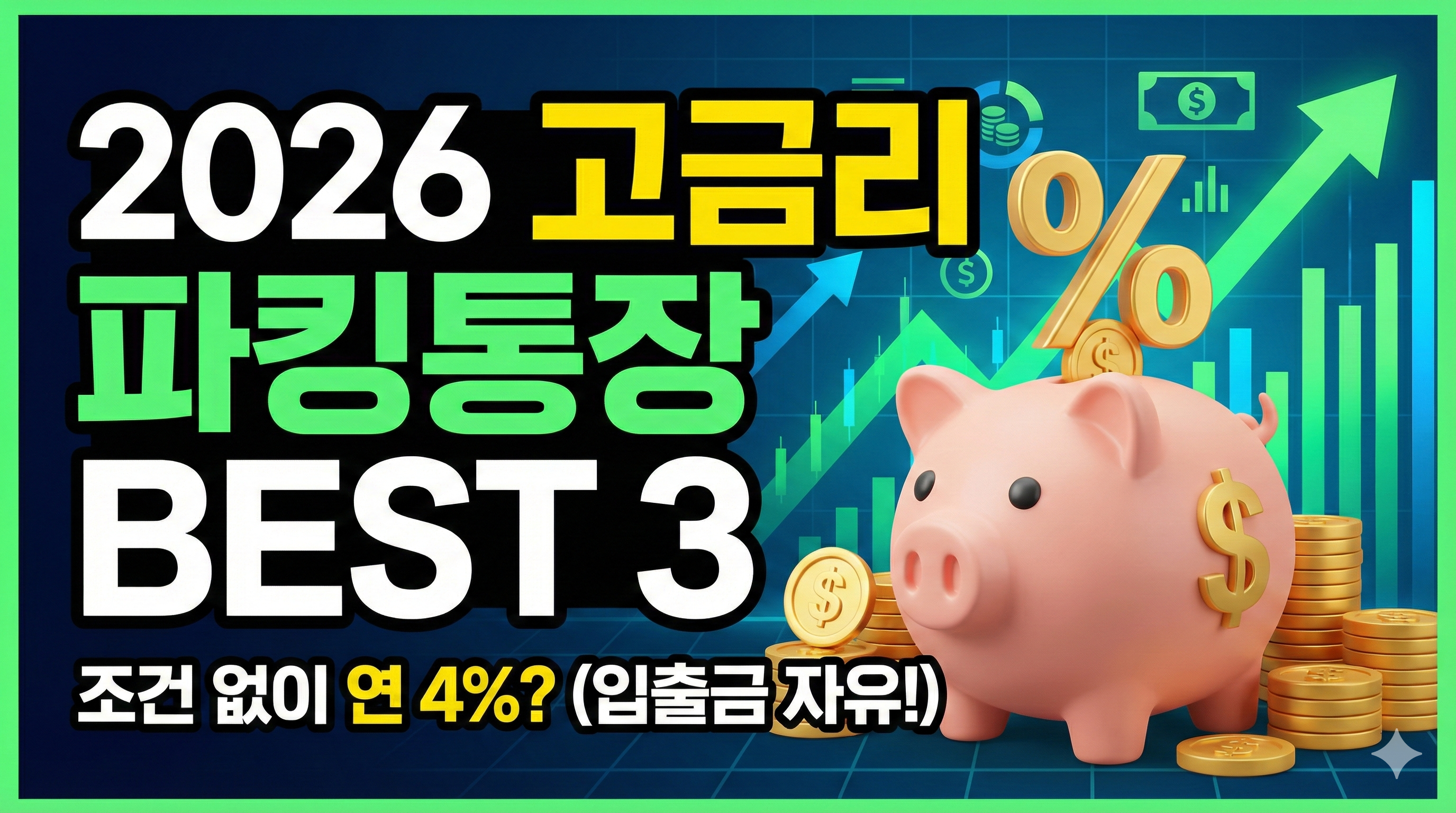 2026 고금리 파킹통장 BEST 3