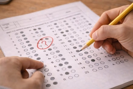 시험 찍기 사진