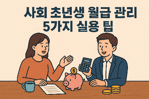 사회 초년생 월급 관리 5가지 실용 팁