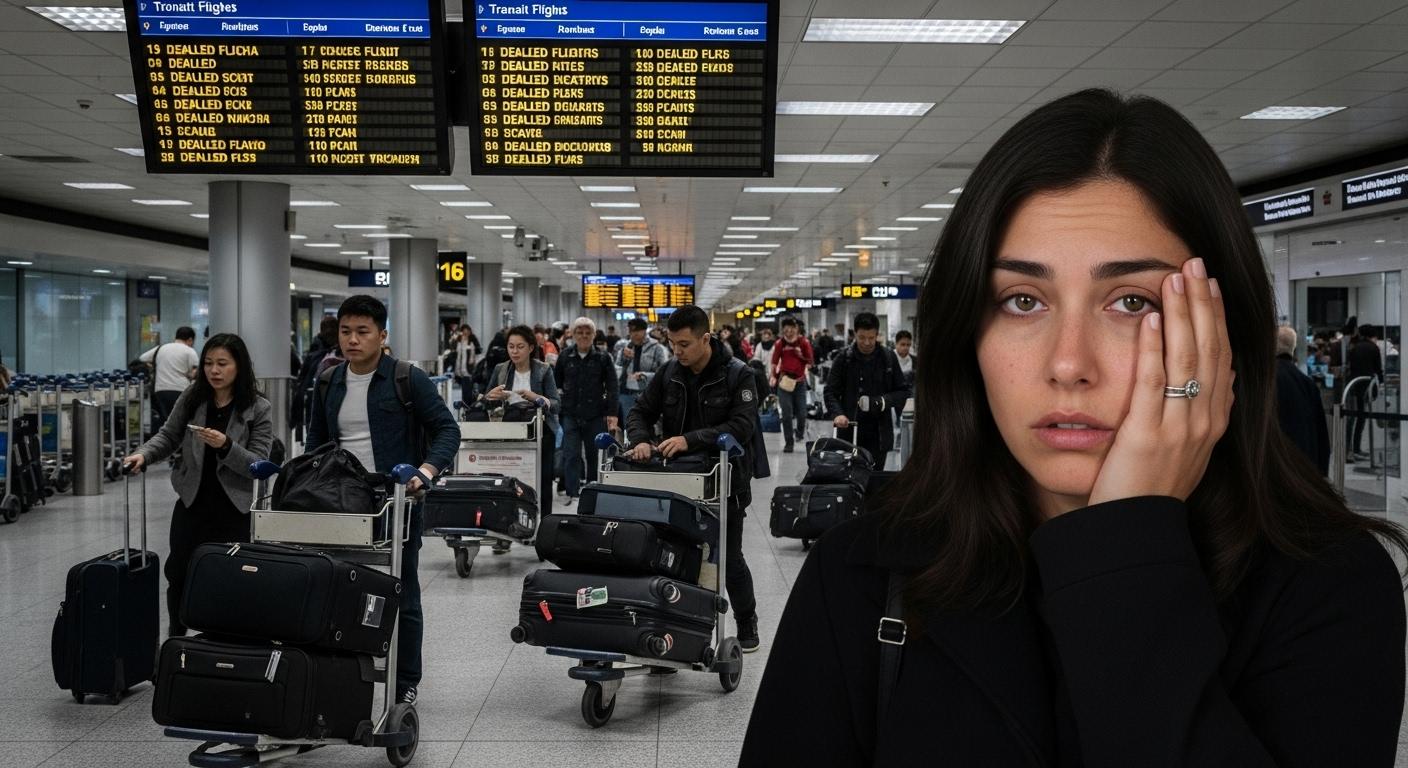 경유 비행기 연착