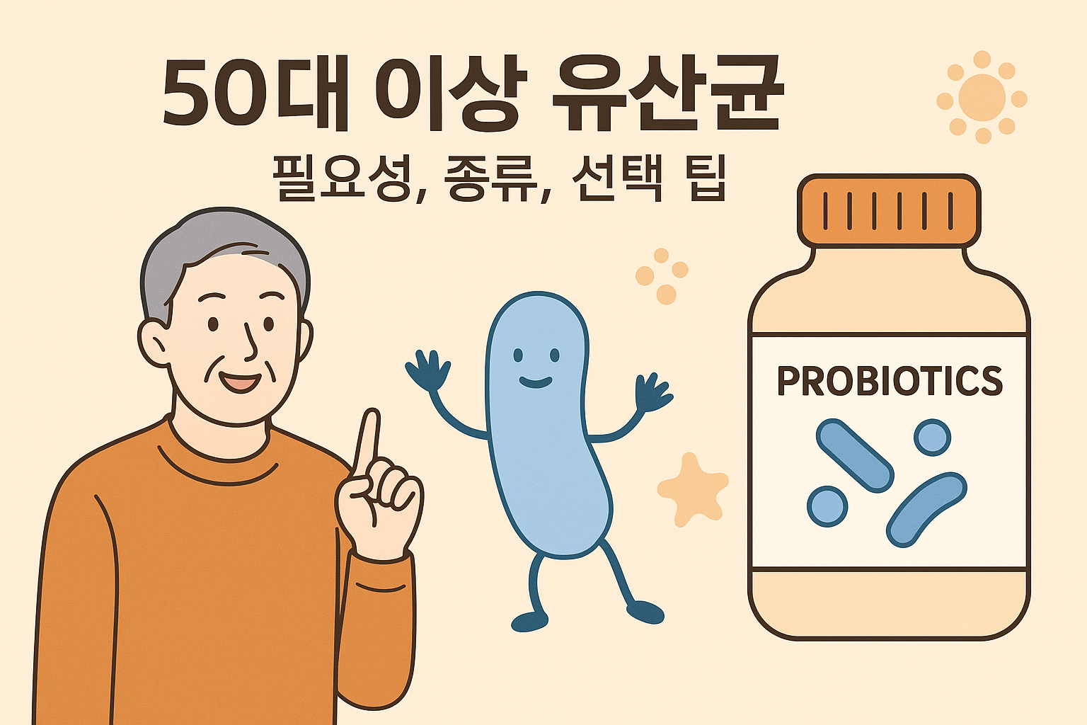 "50대 이상 유산균"에 대한 이미지입니다.