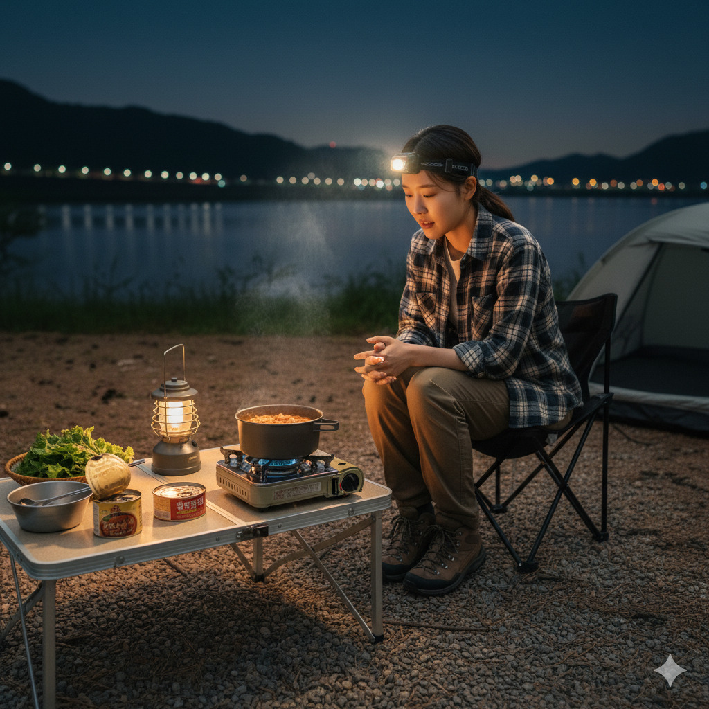 부산 근교 자취생 캠핑