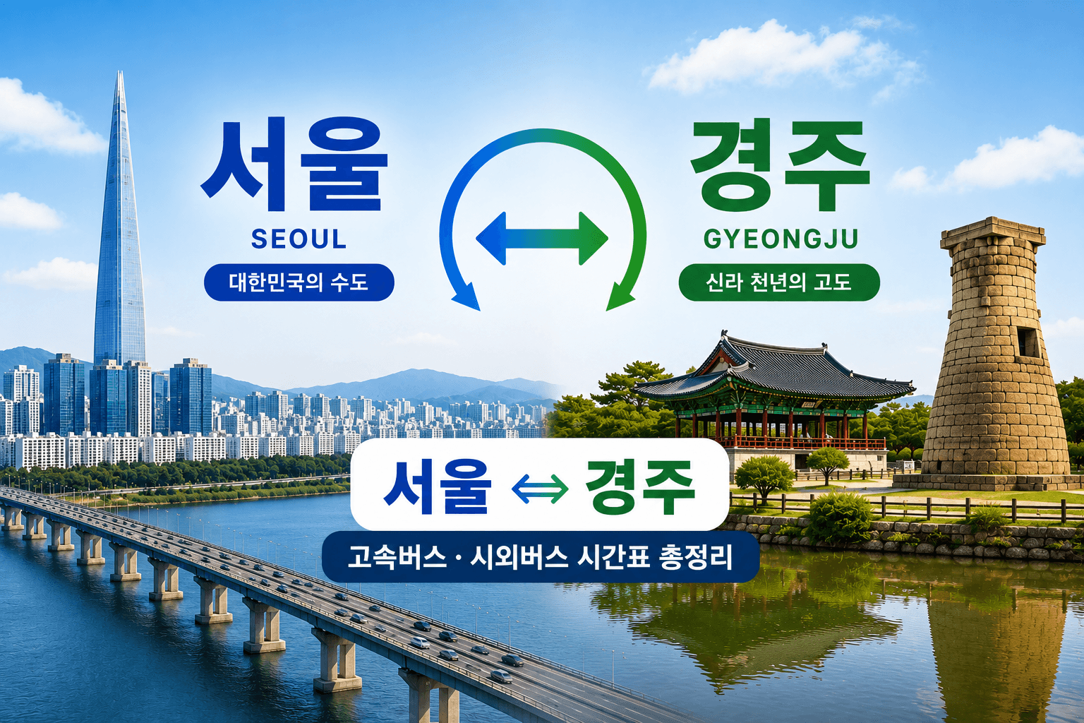 서울과 경주를 오가는 버스총정리