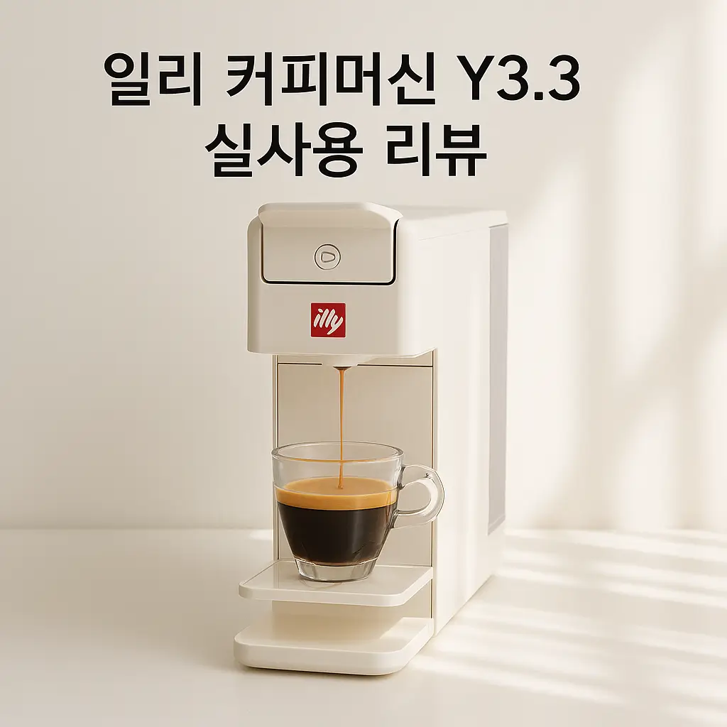 일리 커피머신 Y3.3 실사용 리뷰