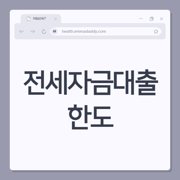 전세자금대출 한도 01