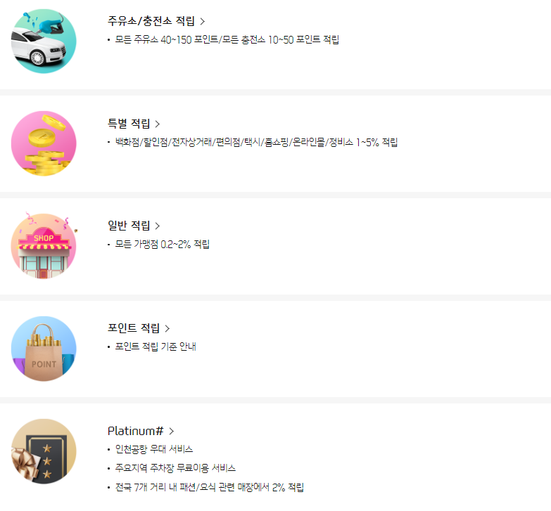 RPM+ 플래티넘샵 카드 혜택