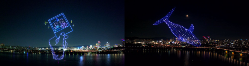 한강드론쇼 뚝섬 드론쇼