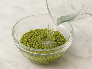 녹두 3시간 이상 불리기