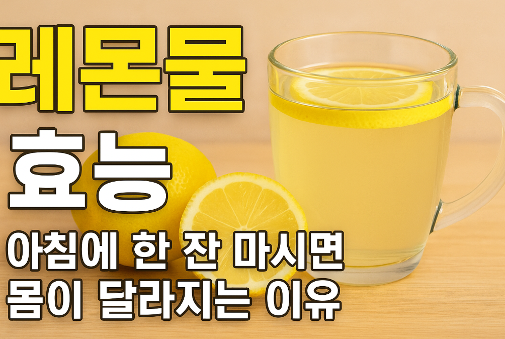 레몬물 효능