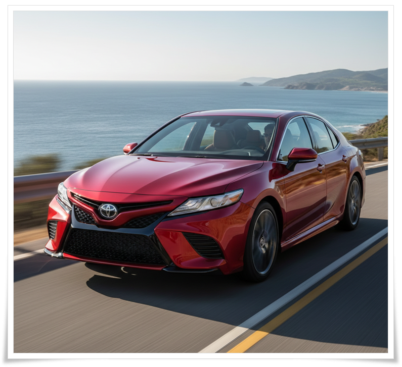 TNGA 플랫폼 토요타 캠리 8세대 낮은 무게중심 스포티 디자인