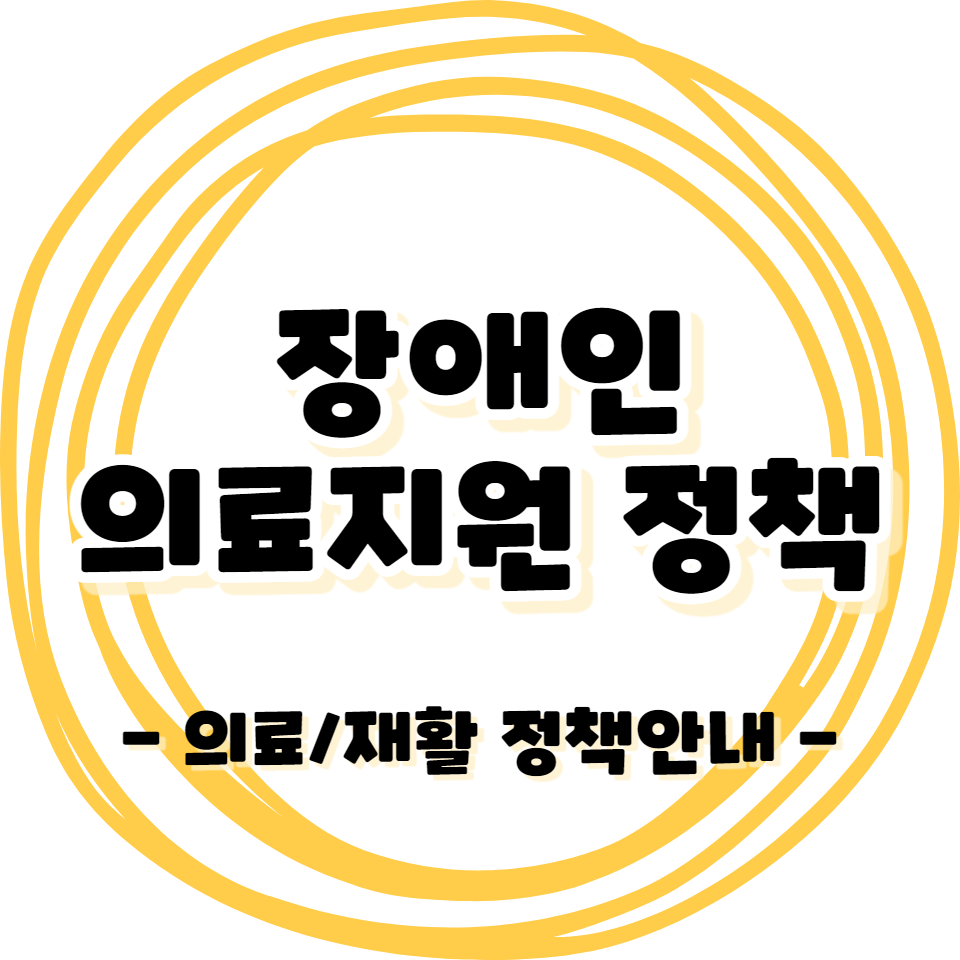 장애인 - 의료 및 재활 지원 정책/서비스