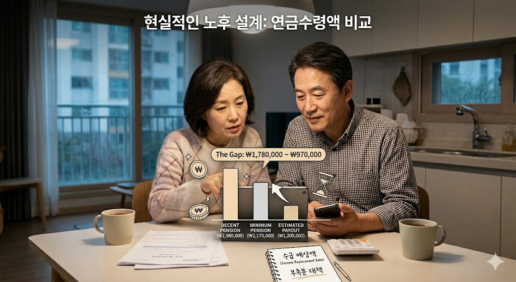 국민연금생활비 (국민연금,소득대체율,노후준비)