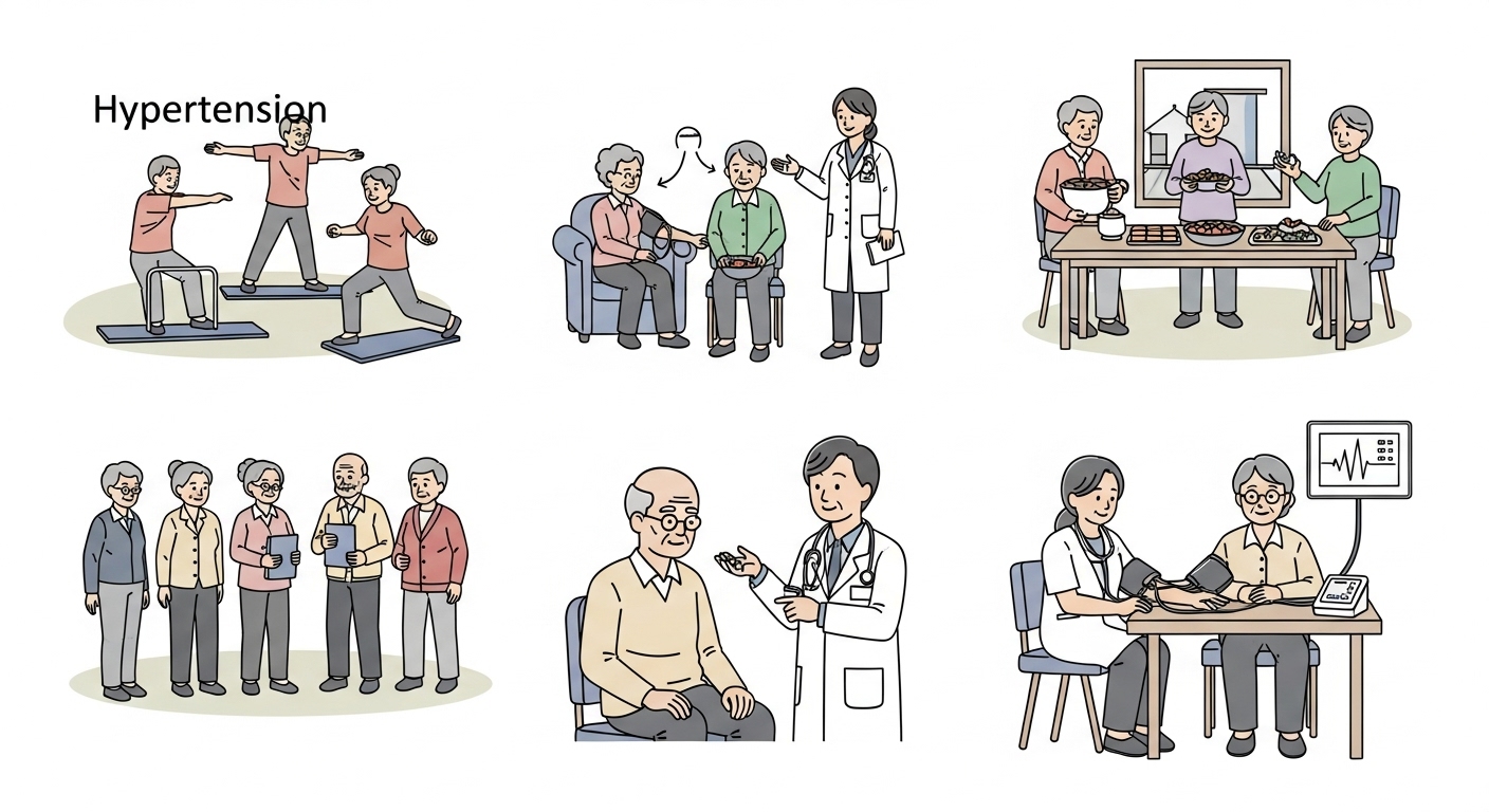 노년기고혈압, 고혈압치료, 2025고혈압지침, 혈압약, 건강한노후, 고혈압예방, 생활습관교정, 혈압관리, 시니어건강, 고혈압약물