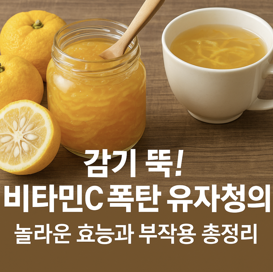감기 뚝! 비타민C 폭탄 유자청의 놀라운 효능과 부작용 총정리