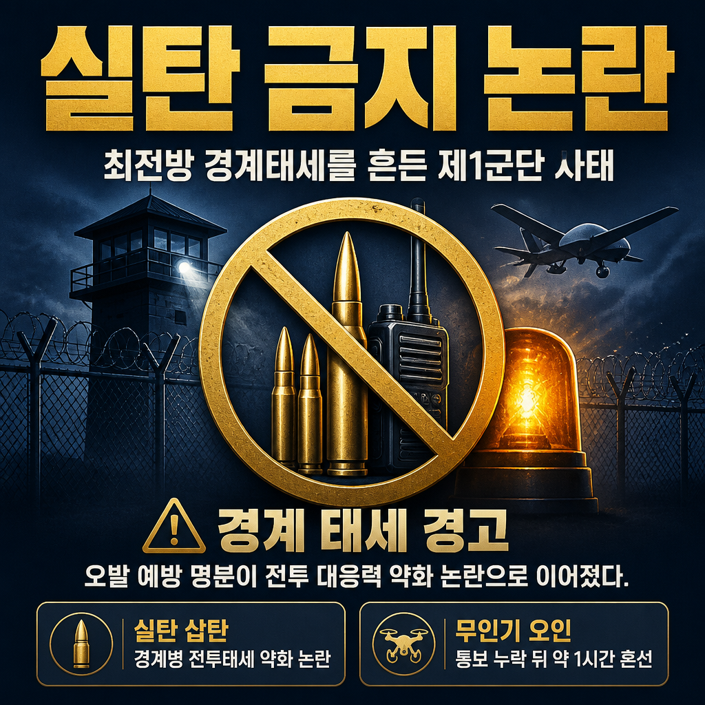 실탄 금지 논란