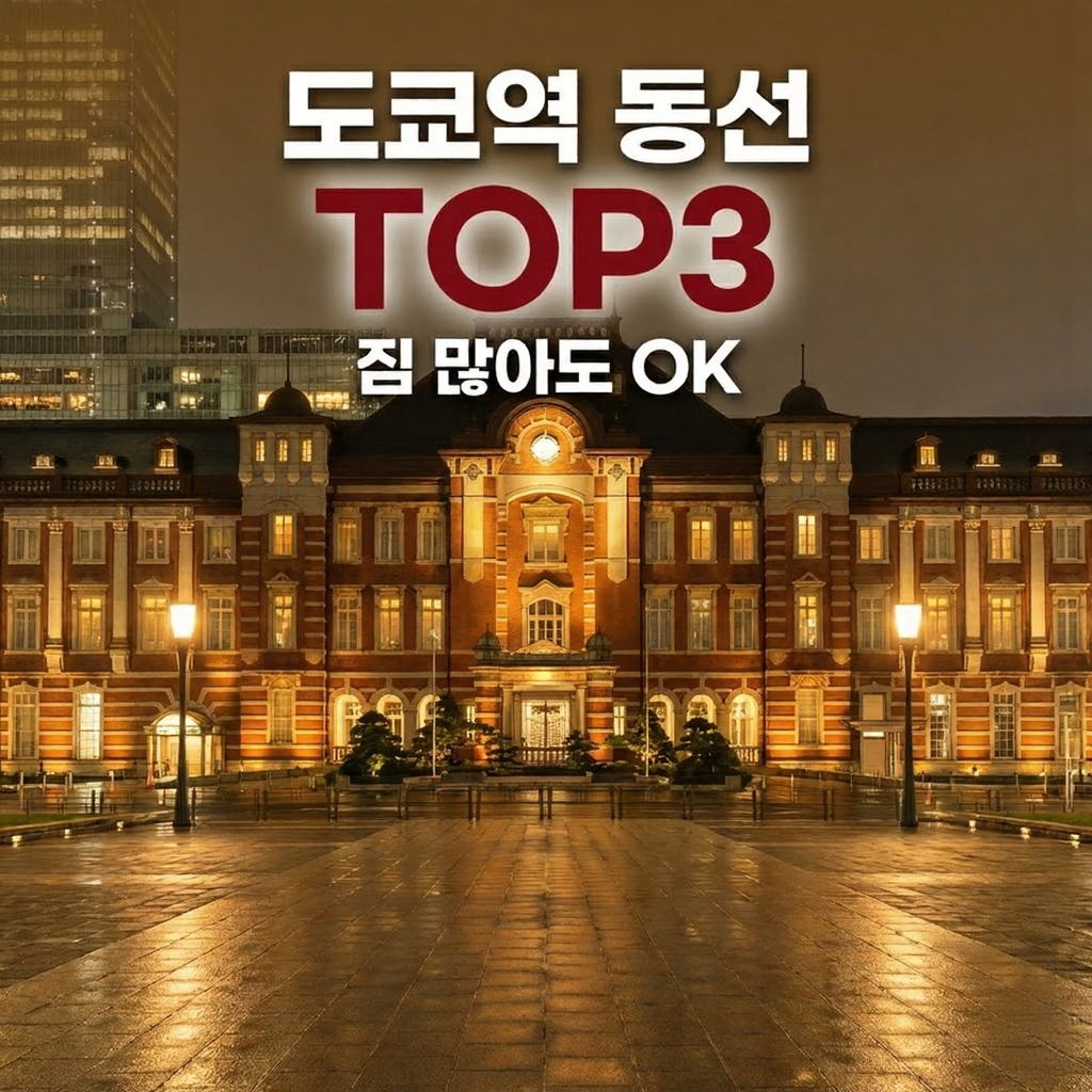 도쿄역 이동 편한 호텔 TOP3 (동선 최강)|짐 많아도 OK