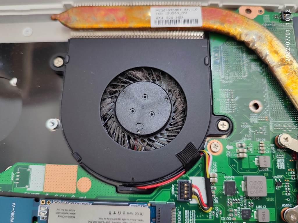 노트북 내부 쿨링팬