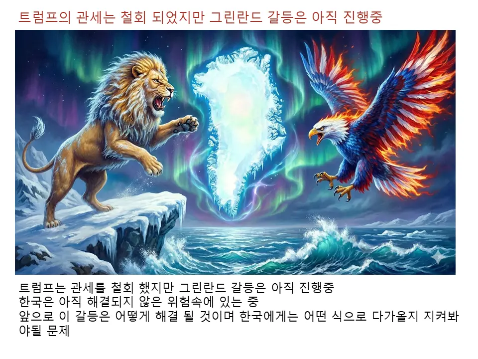 트럼프의 관세는 철회 되었지만 그린란드 갈등은 아직 진행중