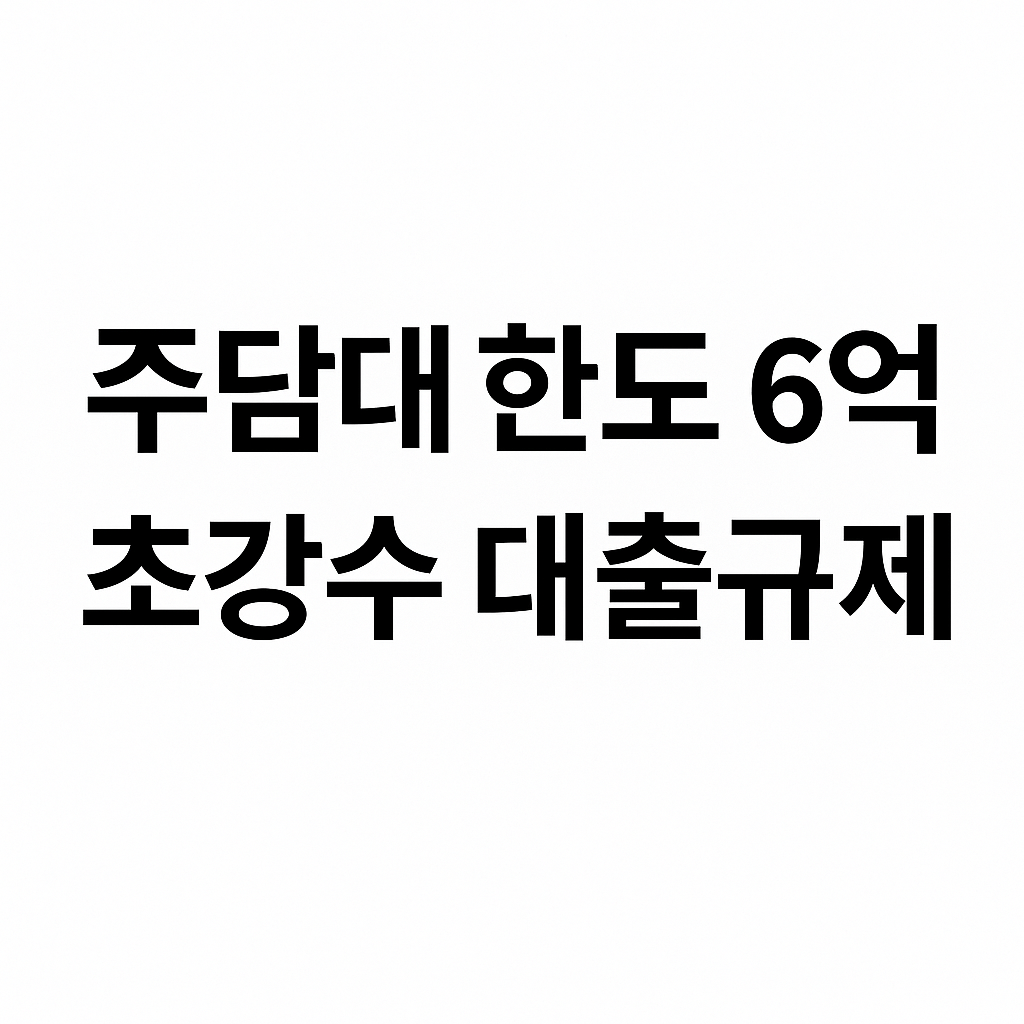 부동산대출규제
