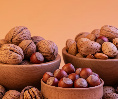 견과류: 건강한 지방과 비타민E의 보고