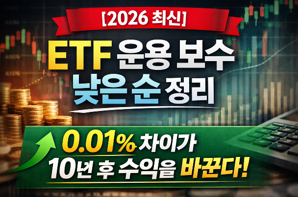 코스피 200 ETF 운용보수(수수료) 낮은 순