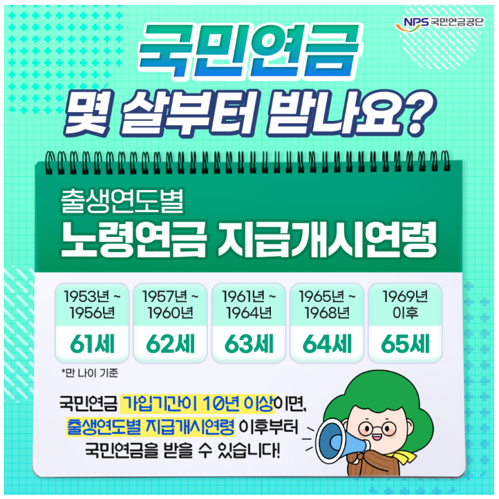 국민연금 수령나이