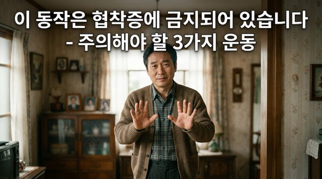 허리 협착증 하면 안 되는 운동 동작