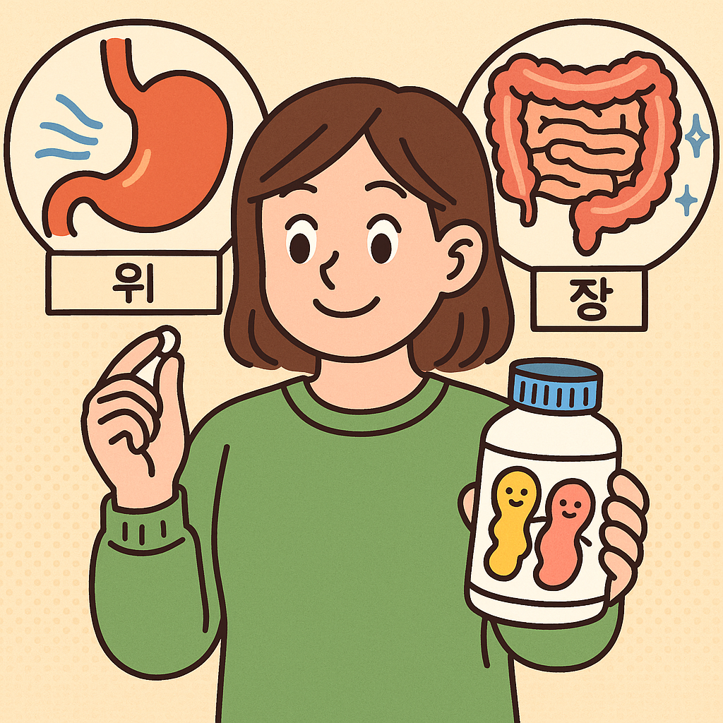 위와 장에 좋은 유산균 선택법과 활용법 이미지