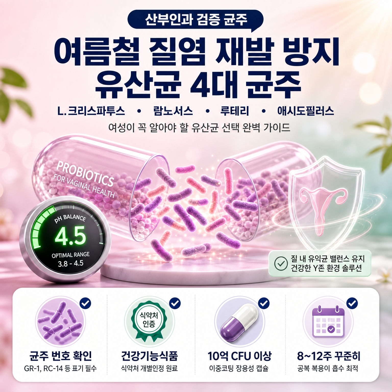 여름철 질염 재발 방지 유산균