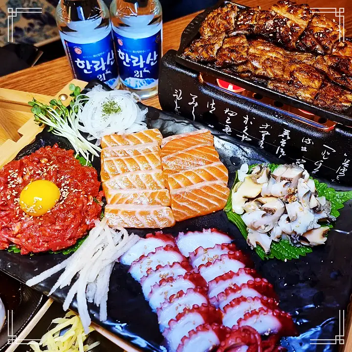 줄서는식당 47회 보보 강성연 바다장어 화로 구이 문어 소라 숙회 면목동 사가정역 맛집