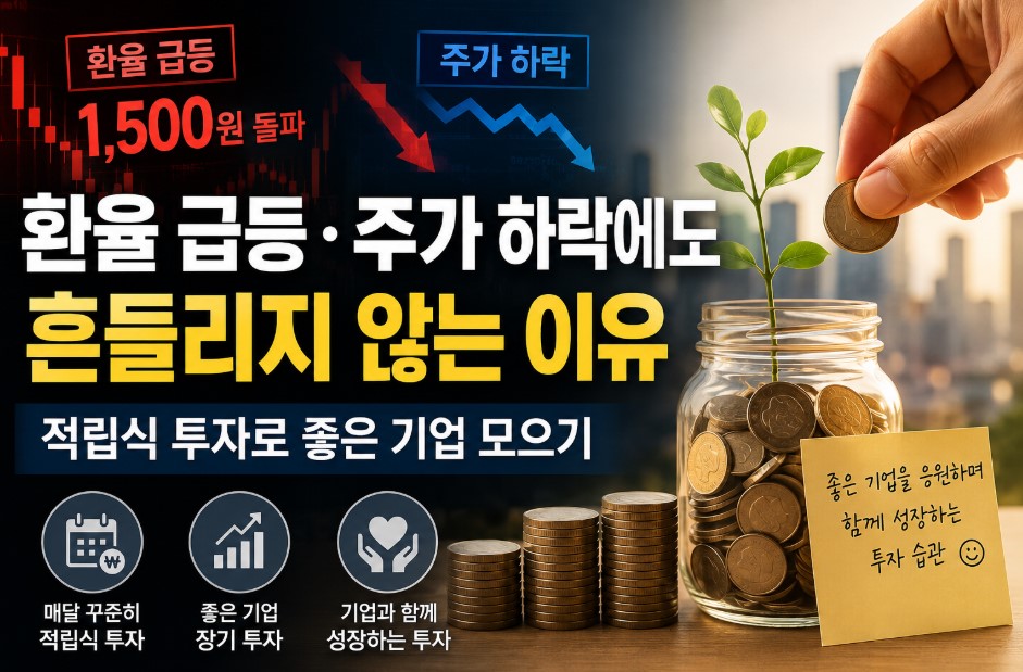환율 급등·주가 하락에도 내가 적립식 투자를 계속하는 이유|좋은 기업과 함께 성장하는 장기투자