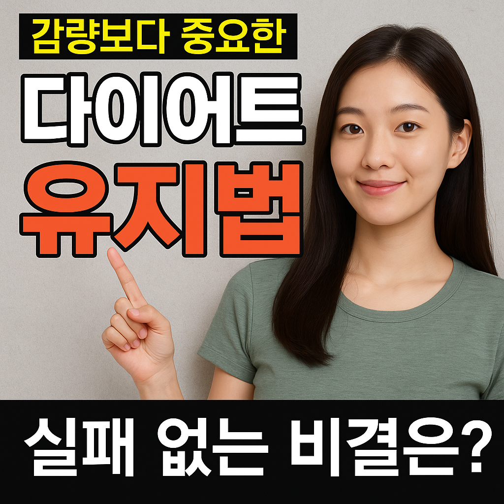 감량보다 중요한 다이어트 유지법