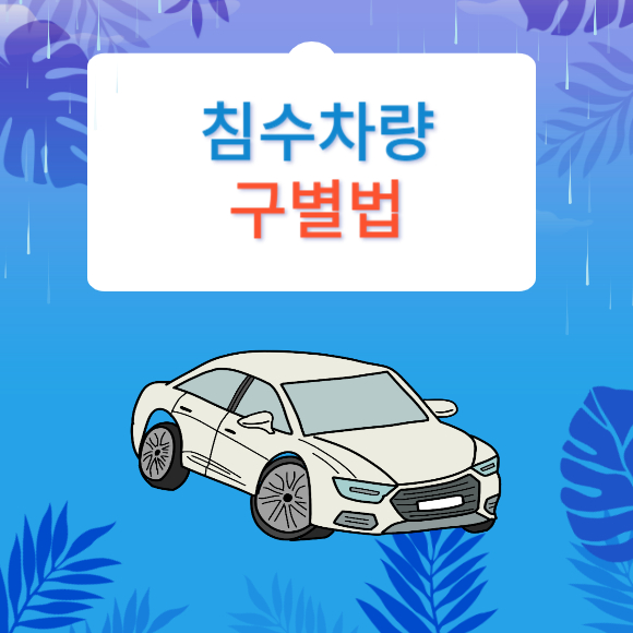 침수차량 구별법