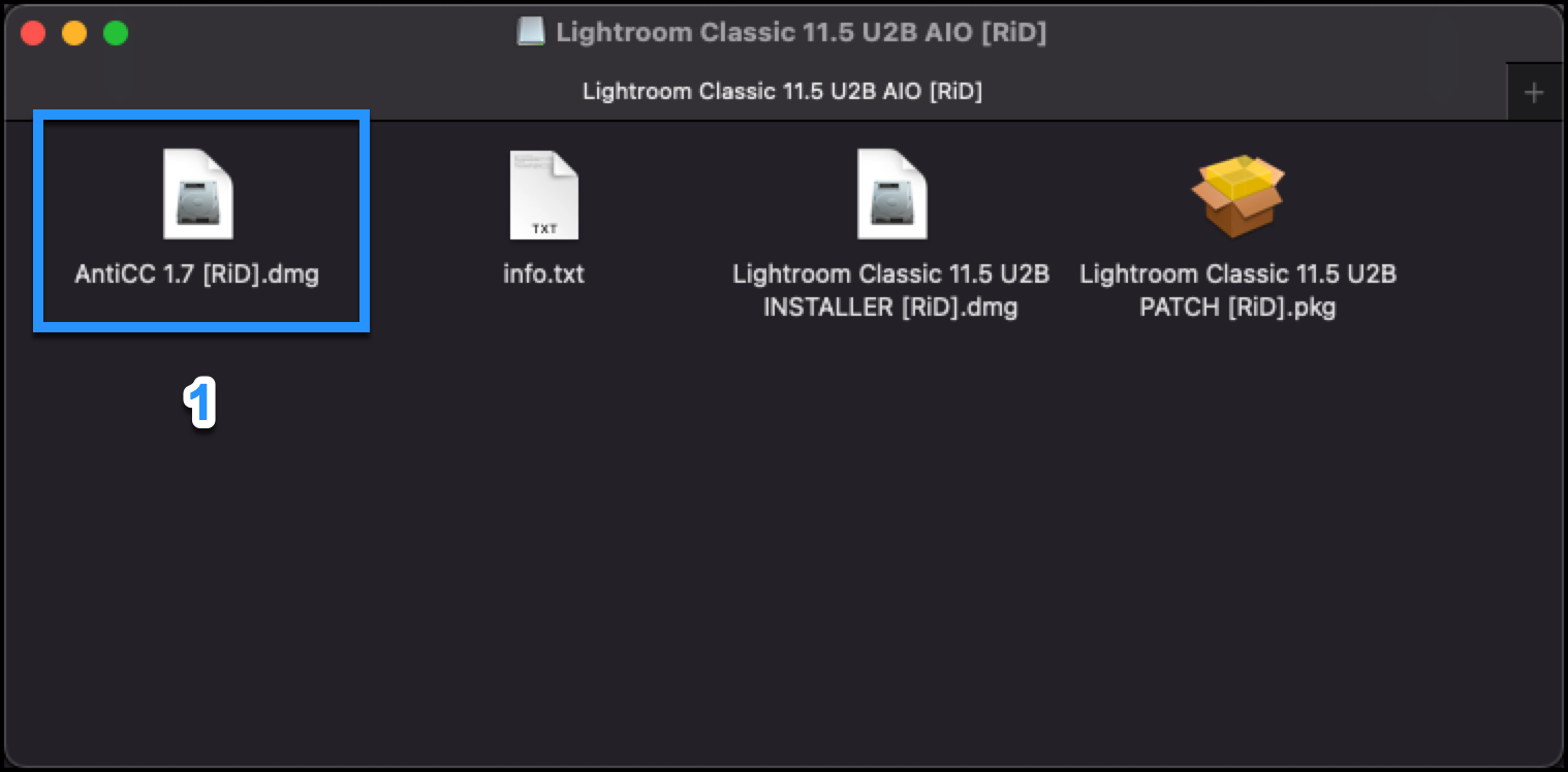 lightroom anticc install