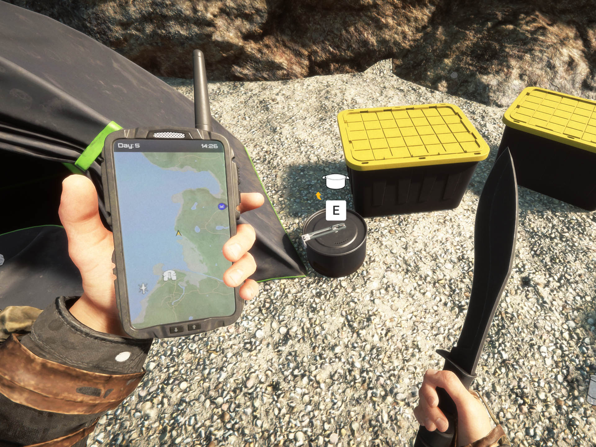 검은색 텐트가 있는 장소