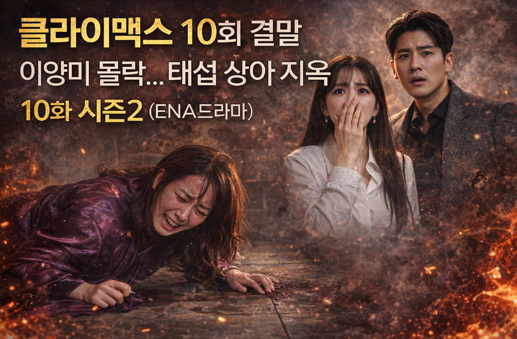 클라이맥스 10화 결말, 이양미 몰락과 지옥 엔딩 총정리