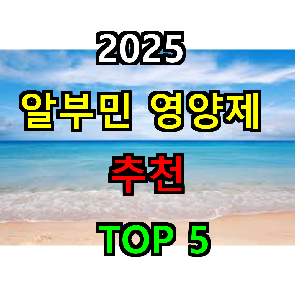 2025 알부민 영양제 추천 TOP 5