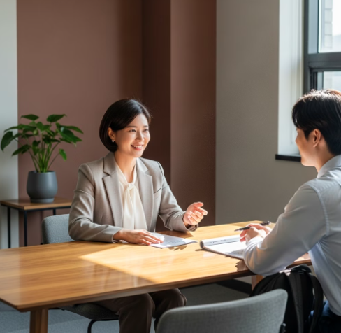 국민취업지원제도란 - 상담받는 사람의 이미지