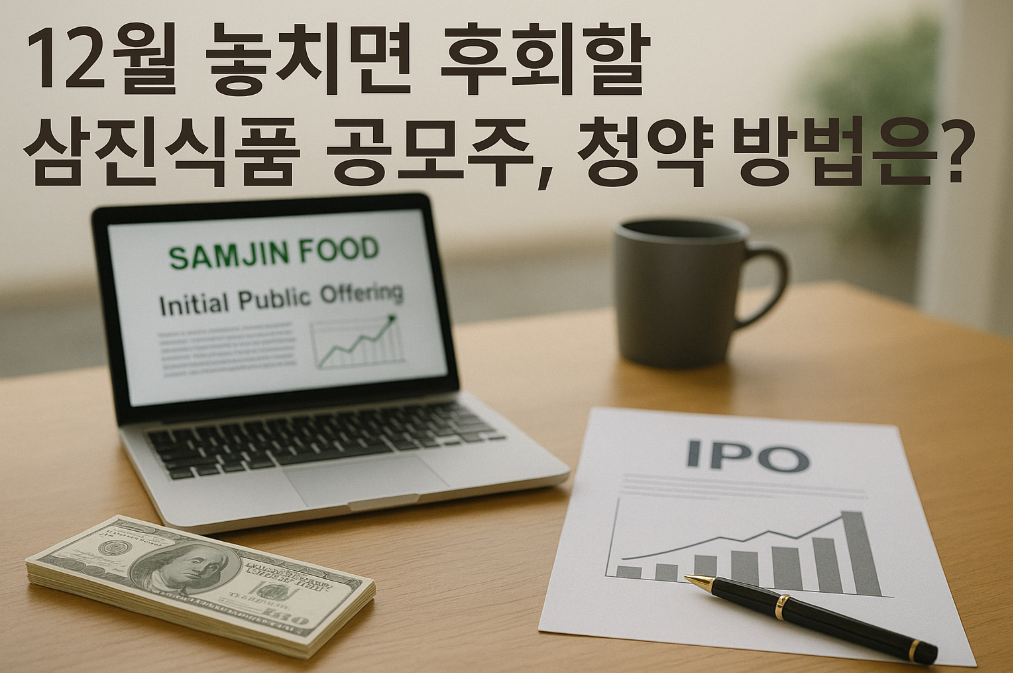 삼진식품 공모주 12월 마감임박! 놓치면 후회할 청약 완벽가이드