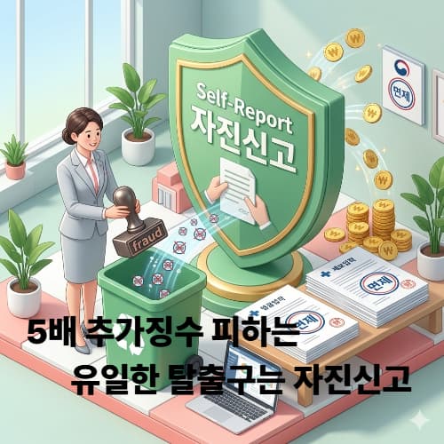 2026 최신 부정수급 처벌 면제 기준 및 자진신고 절차