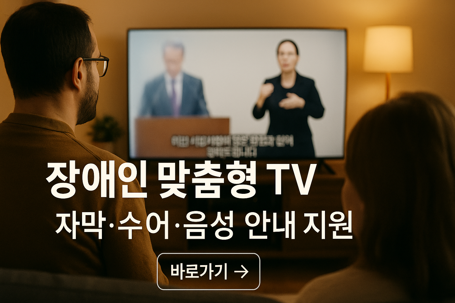 '저소득층 시각&middot;청각 장애인용 TV 무료 보급' 썸네일