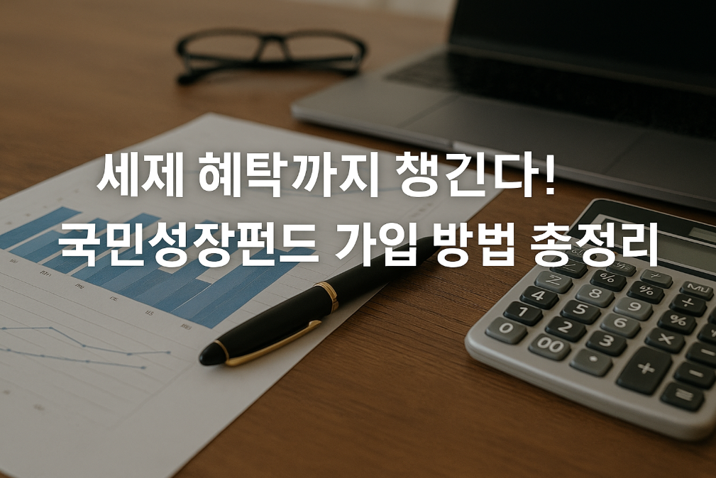 국민성장펀드 세제혜택까지 한번에 받는 완벽 가입법