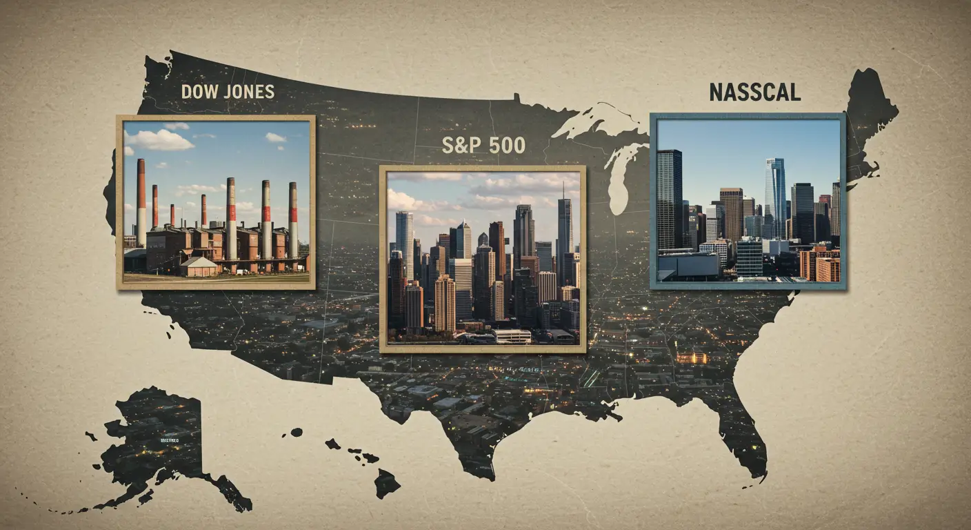 미국 경제를 각기 다른 관점으로 보여주는 3대 대표 주가지수 다우존스, S&amp;P 500, 나스닥