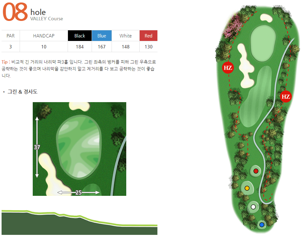 프리스틴밸리 골프클럽 밸리코스 8