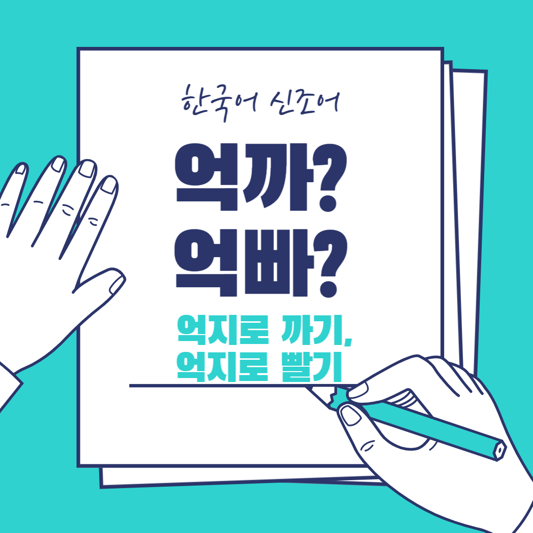 한국어 신조어 억까 억빠 뜻 쓰임