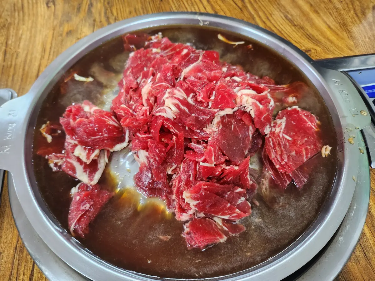 지리산-온천랜드-식당-산하가든-옛날-소불고기