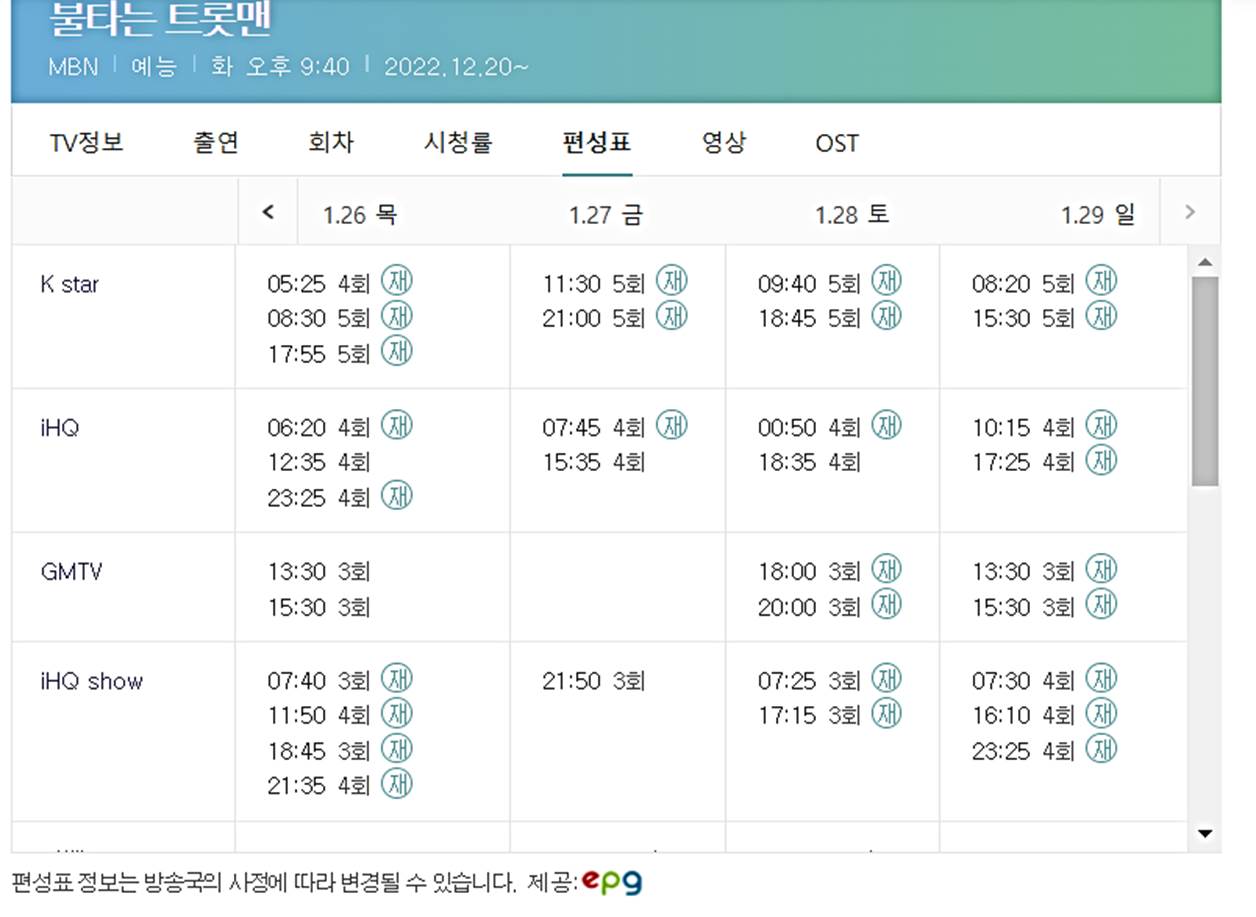 불타는트롯맨재방송투표상금