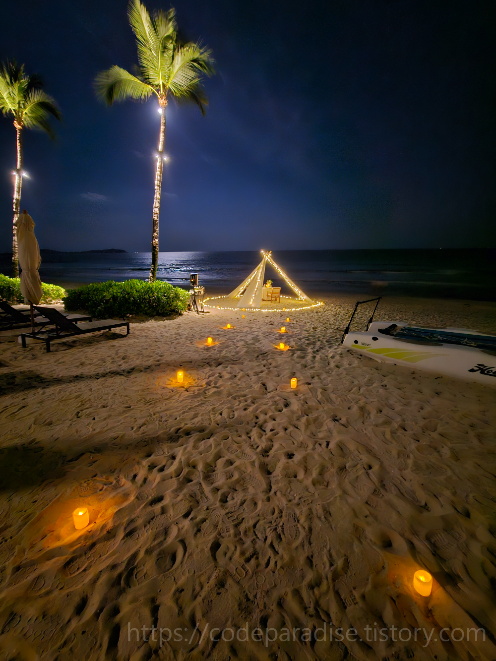 호텔 야경 사진