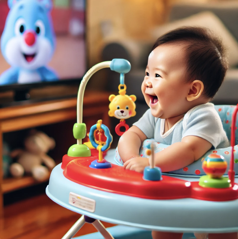 아기TV시청이미지